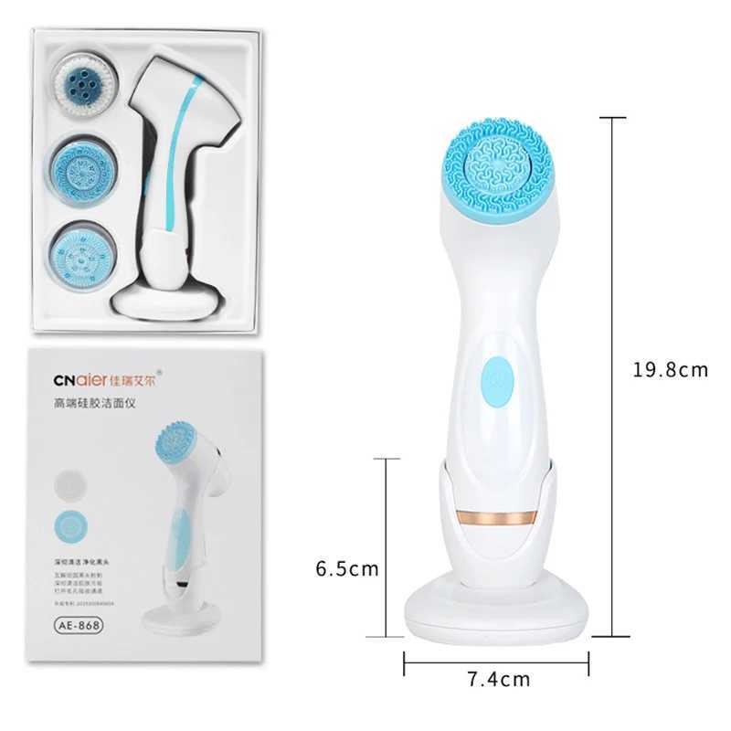 3-in-1 electric cleaning brush sonic rotating cleaning brush galvanized facial hydro system for deep cleaning and removal of blackheads W240821