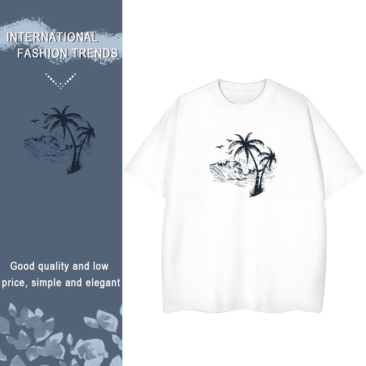 Fashion Casual Woman T Shirts Breathable Crew Neck 230g Cotton Couples T Shirts Custom Print Plus Size sun Casual Sport Soft Clothings