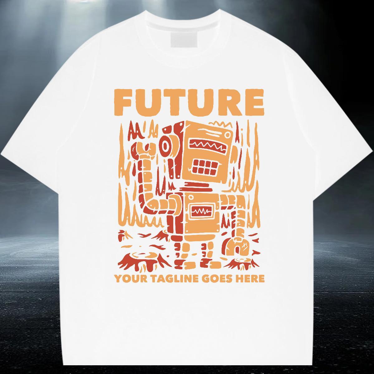 Free Shipping Mens Tshirts Casual 230g 100% Cotton Customized O Neck Short Sleeves letter T-Shirts 2024 Top Tees