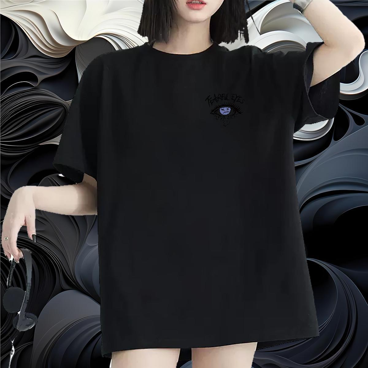Free Shipping Unisex Tshirts 230g Pure Cotton icon High Street Hip Hop Woman T Shirts Breathable Short Sleeve Cartoon Print Tees Shirts