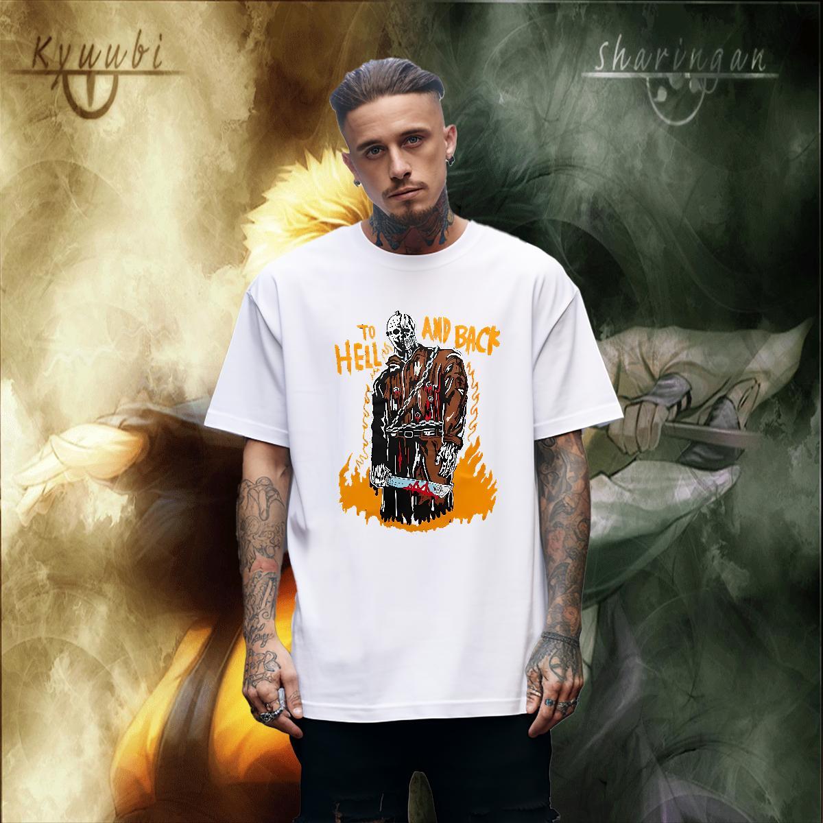 Free Shipping skull Mens T Shirts Sports Casual Men Tshirts 230g Cotton Designer Round Neck Short Sleeve Oversized 4XL Wear