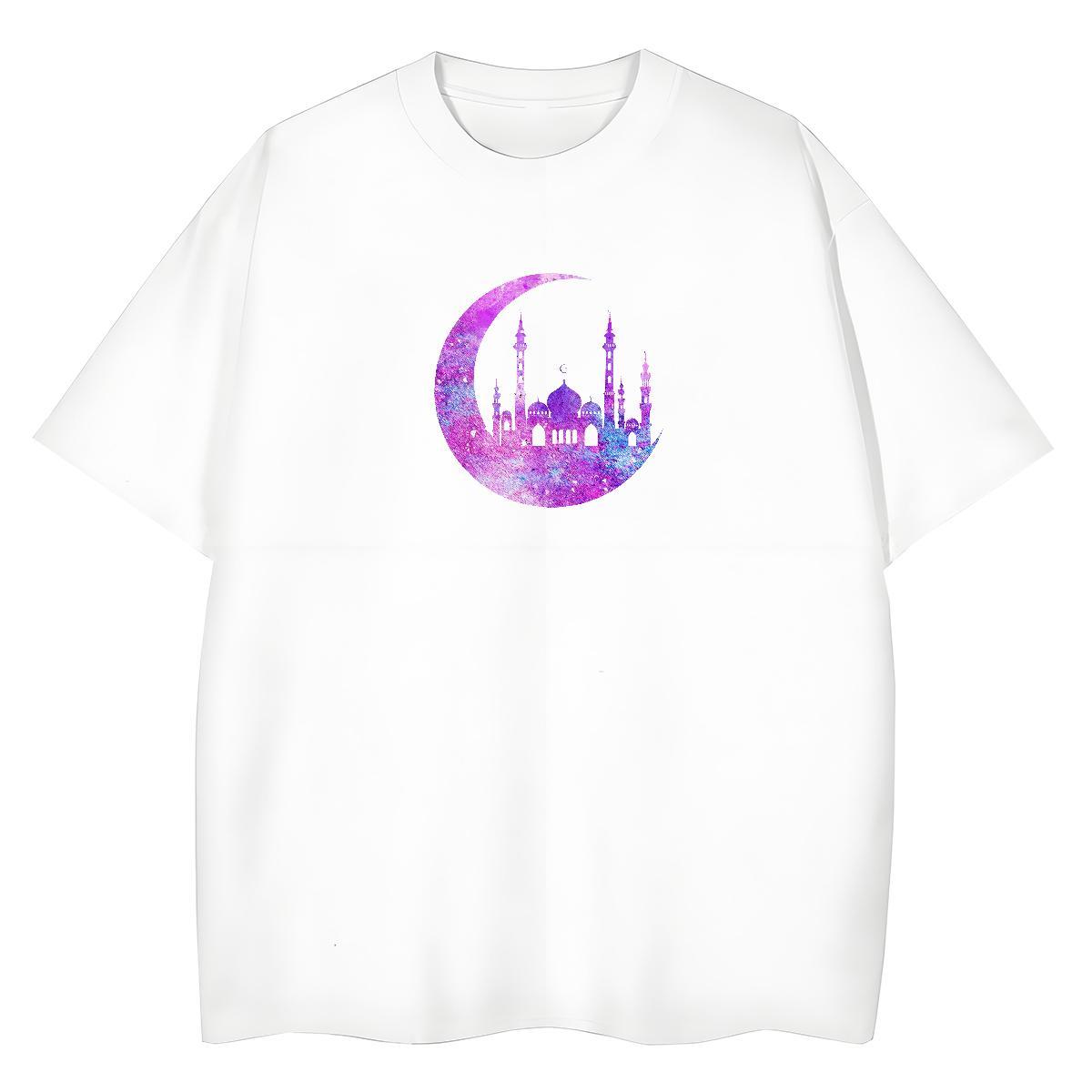 Loose Womens Tshirts 100% Cotton 230g icon Casual Sport T Shirts Women O Neck Short Sleeves DIY Anime Printed Wear
