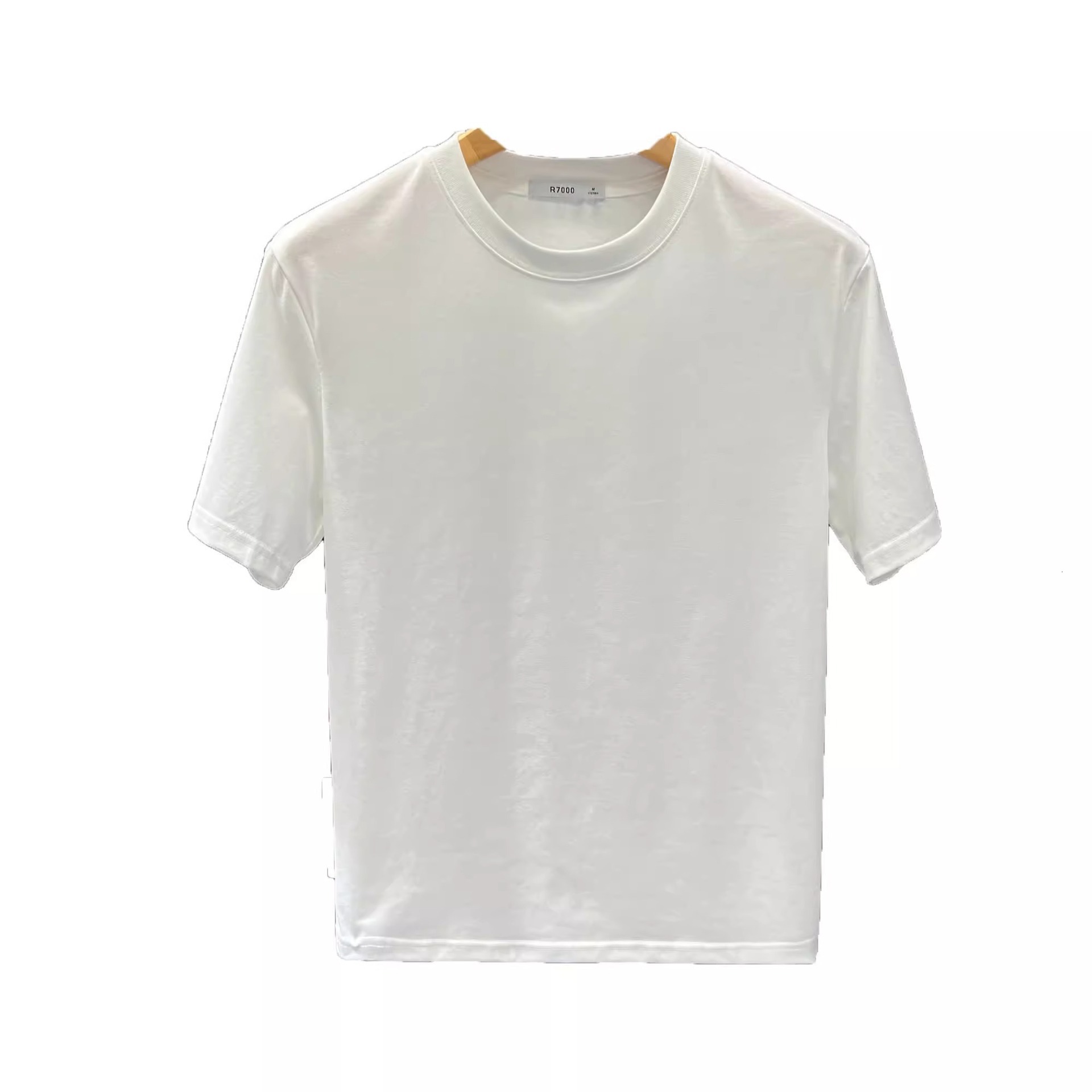 New Short Sleeved T-shirt Mens Round Neck Short Sleeved Mens Summer Trendy Style t Versatile Top Interwoven T-shirt Top