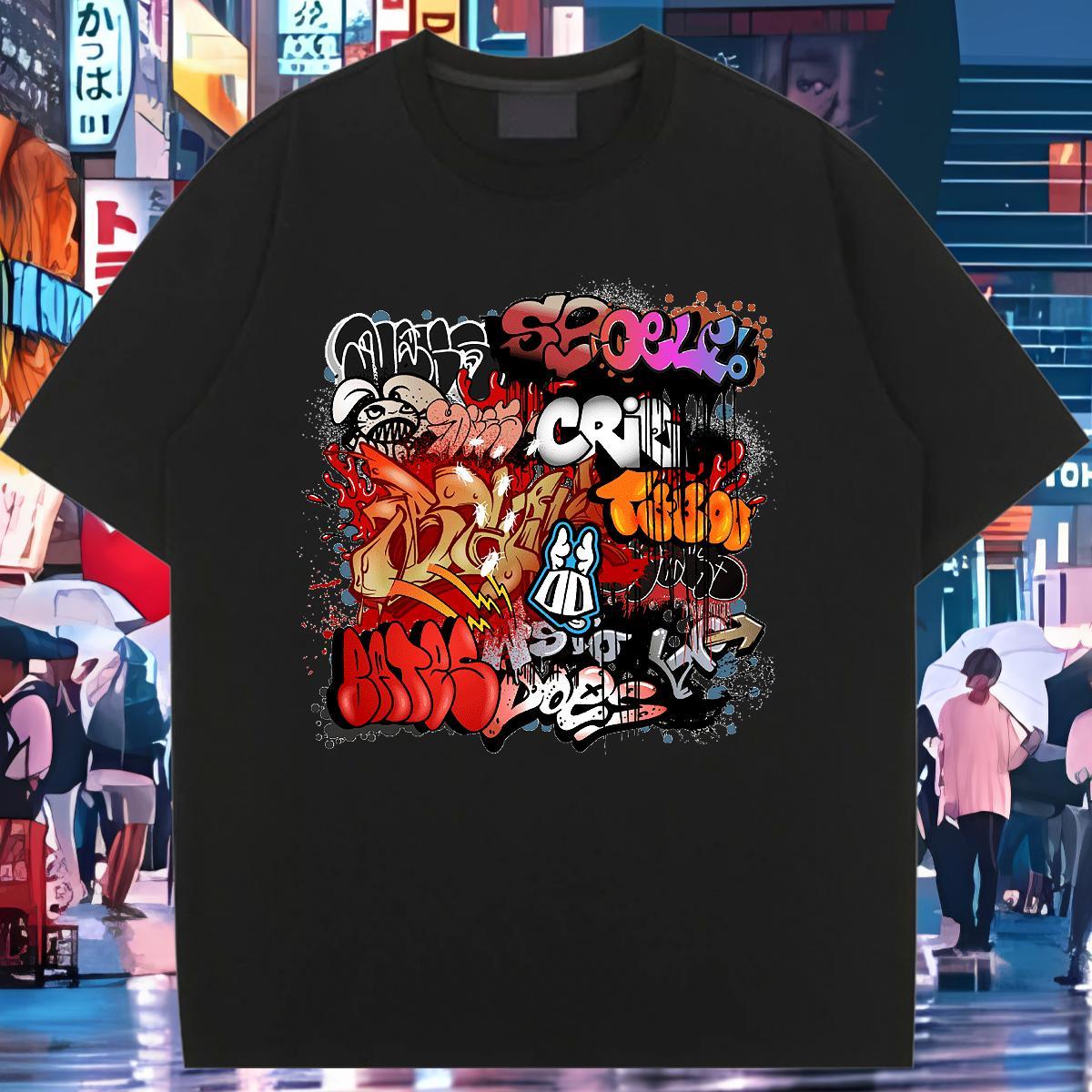 Lady Women Tshirts 230g Cotton painting Street Woman T Shirts Breathable Short Sleeve Custom Print Plus Size Clothings