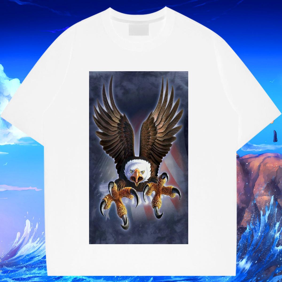 Fashion Women T Shirts O-Neck Short Sleeve 230g 100% Cotton Womens Tshirts Custom Printed eagle Casual Designer Top Shirts