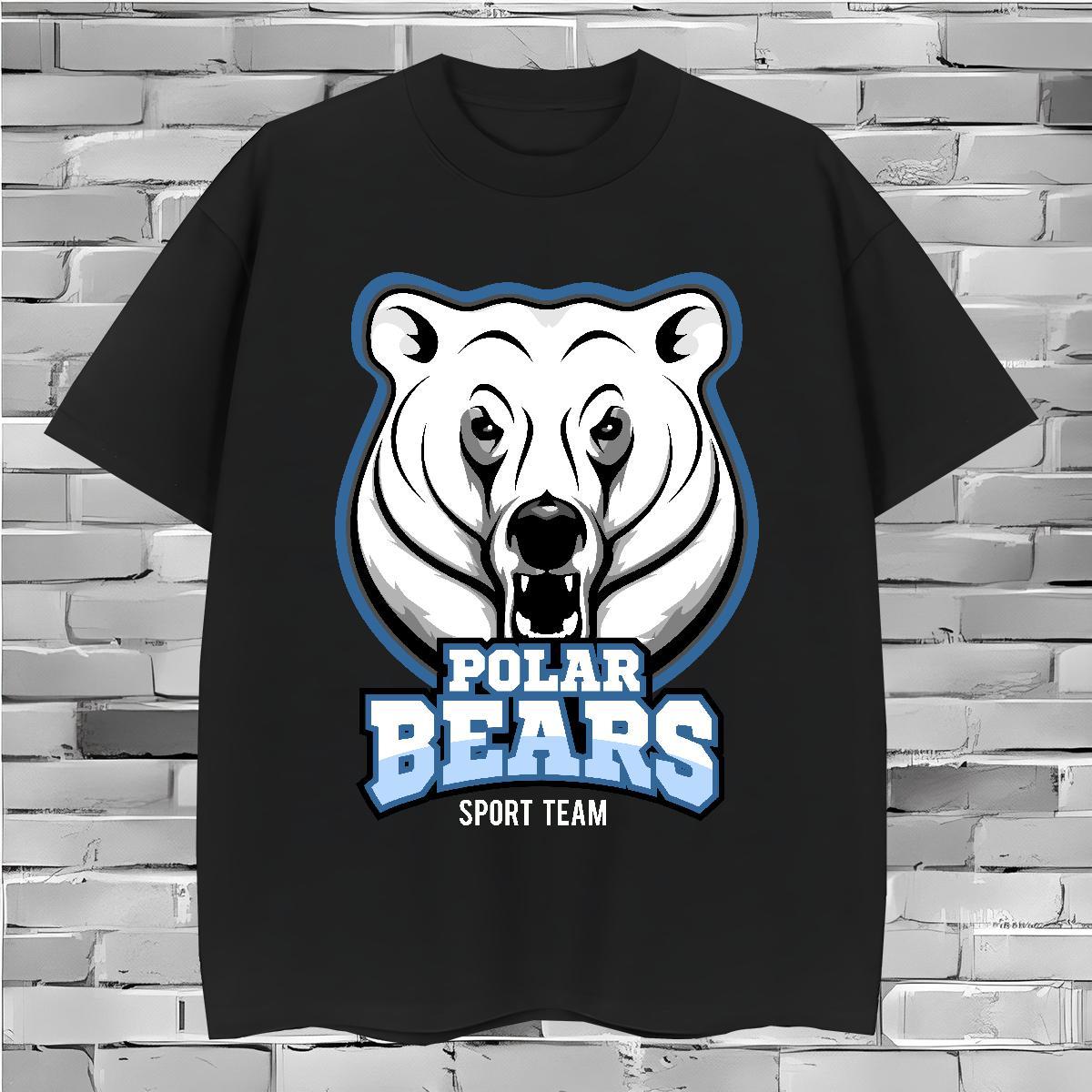 TOP Quality bear T shirt Street Wear Tshirts 100% Cotton 230g New Arrival Pure Cotton Custom Print Plus Size Top Tees