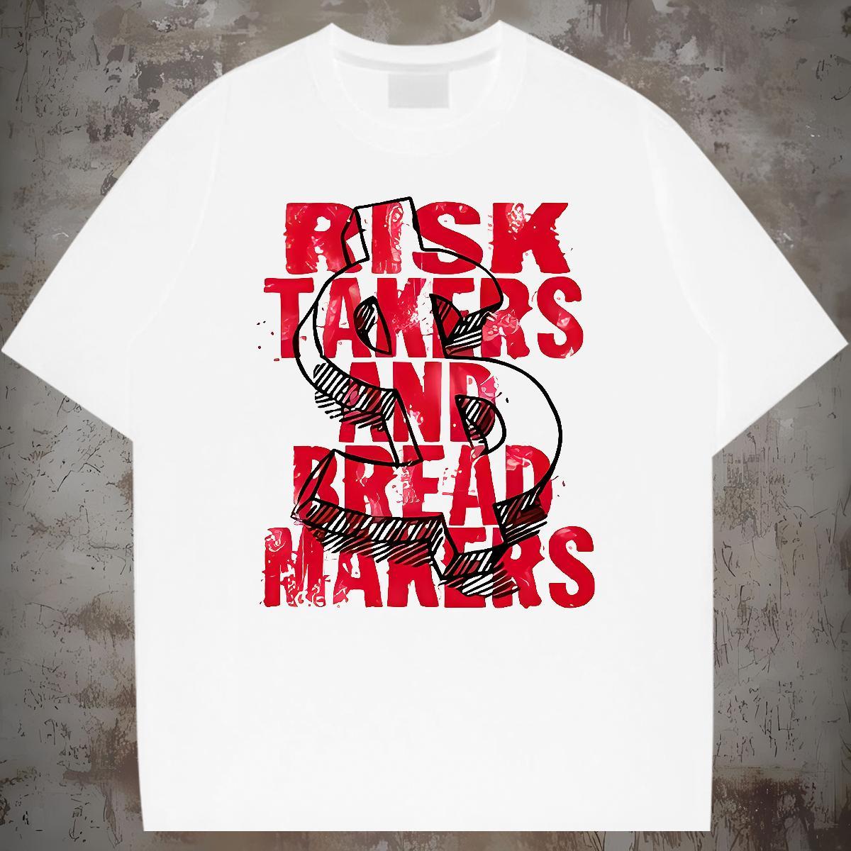 Custom Home Outdoor Men Clothes T-Shirt money Breathable Crew Neck 230g Pure Cotton T-Shirts Cool Cartoon Printing L-4XL Tees Shirts