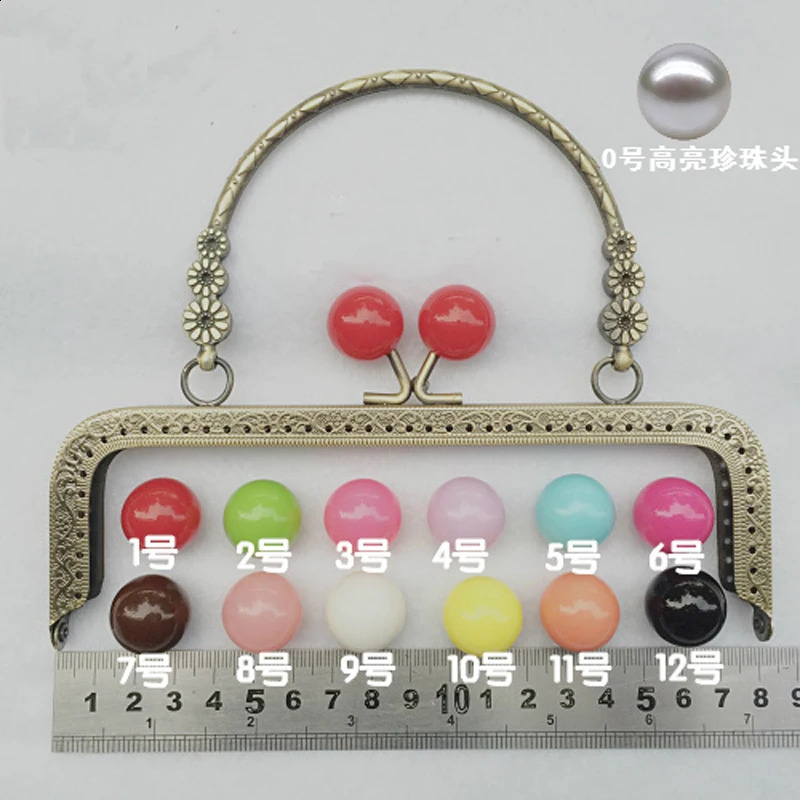 18cm candy ball color kiss button womens DIY wallet frame bag hardware accessories for making with woven frame 240821
