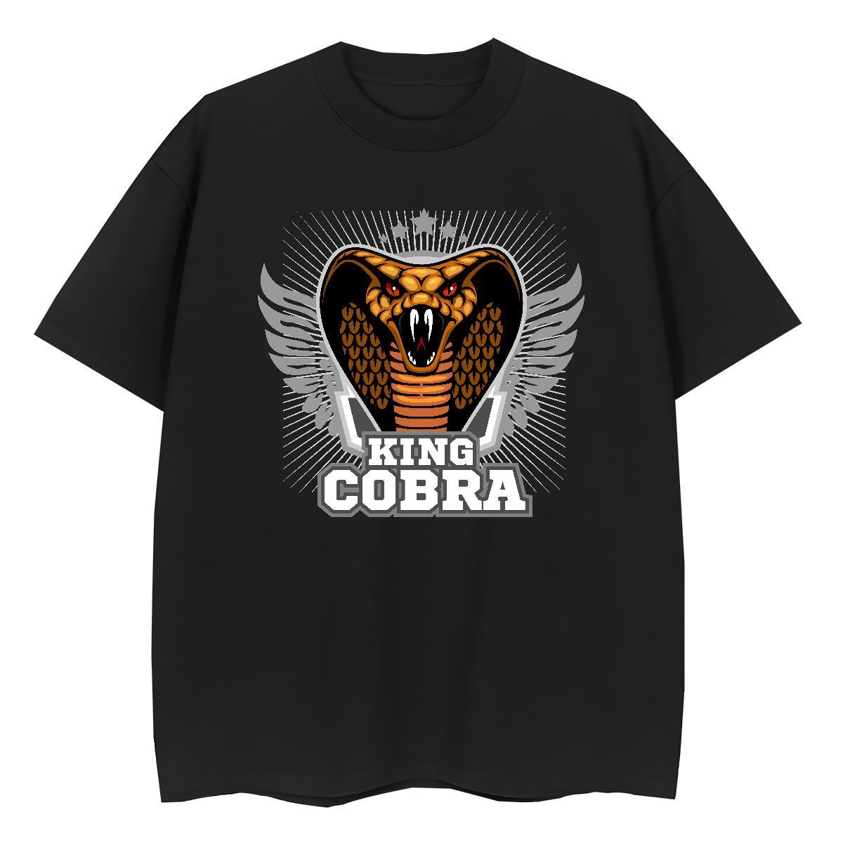 2024 Casual T shirt Breathable Soft 230g Pure Cotton Tshirt for Man Woman Plus Size Custom cobra Street Casual Designer Tee Shirt