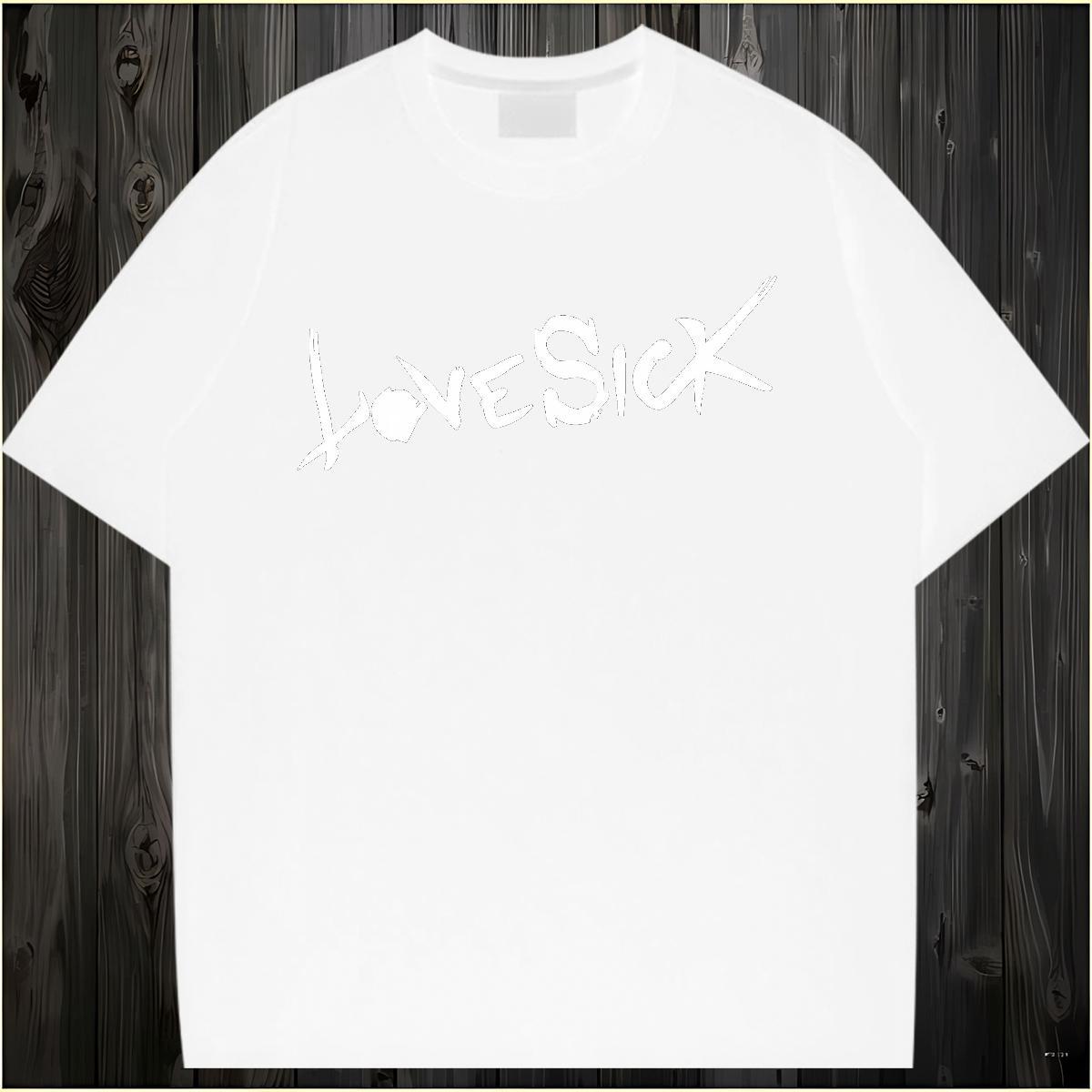 Loose fit Womens Tshirts 100% Cotton 230g letter Daily Wear T shirt Crew Neck Skull Clothes