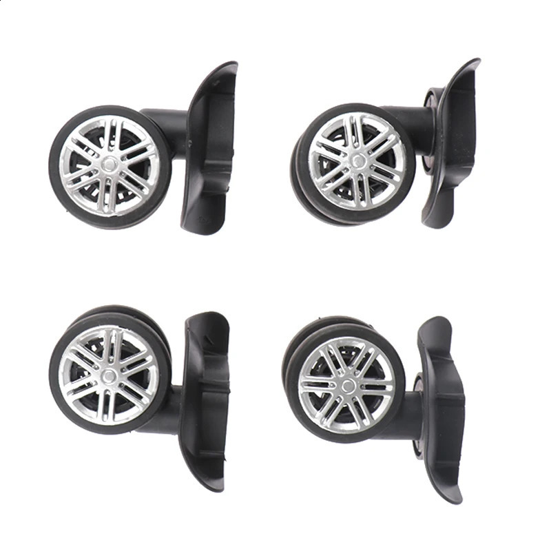 2Pair Universal Replacement Wheels Trolley Case Luggage Wheel Repair Travel Suitcase Parts Accessories Wheel 240821