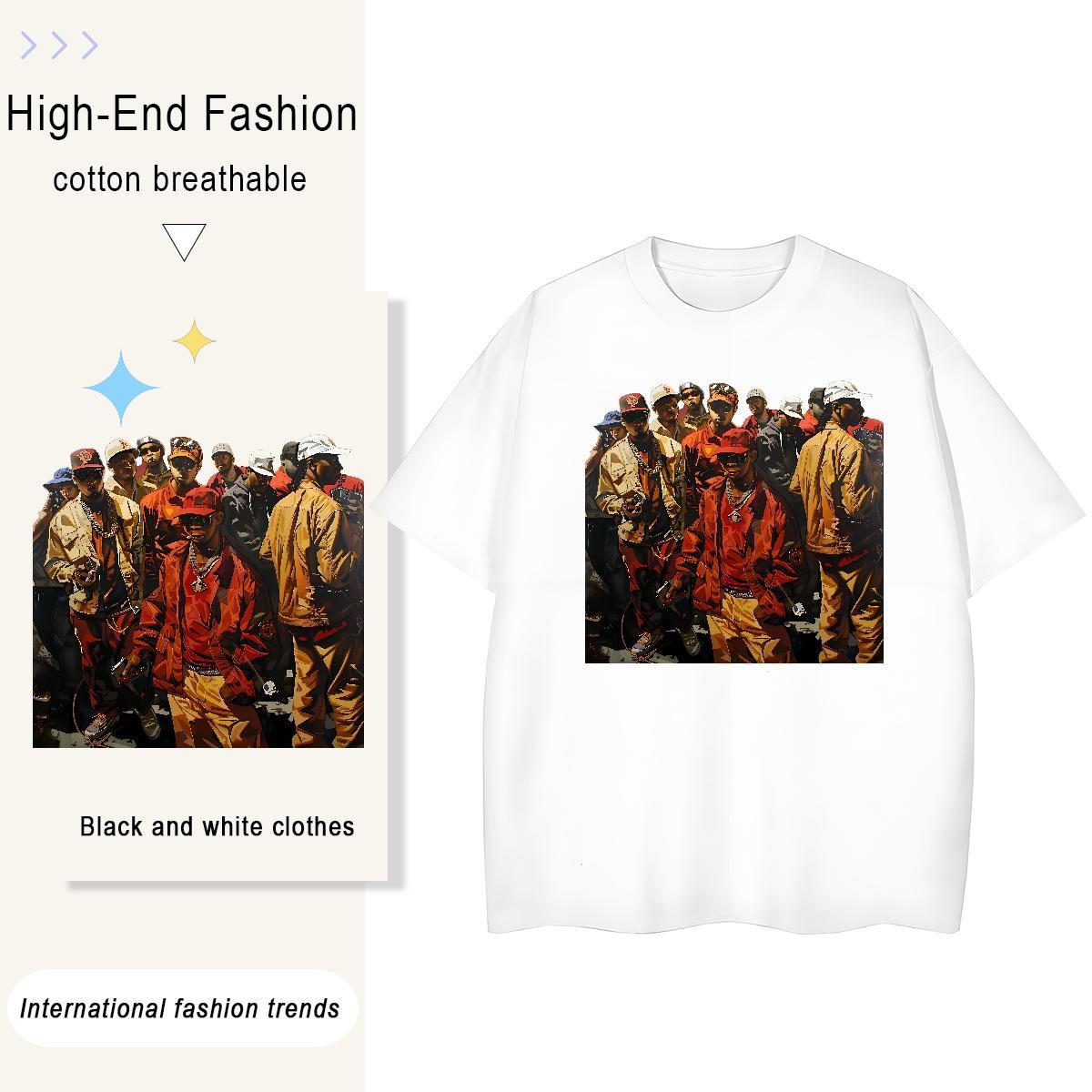 DIY T Shirt For Woman 100% Cotton 230g O-Neck Short Sleeve Beach person Couples T Shirts Popular Graphic Clothes