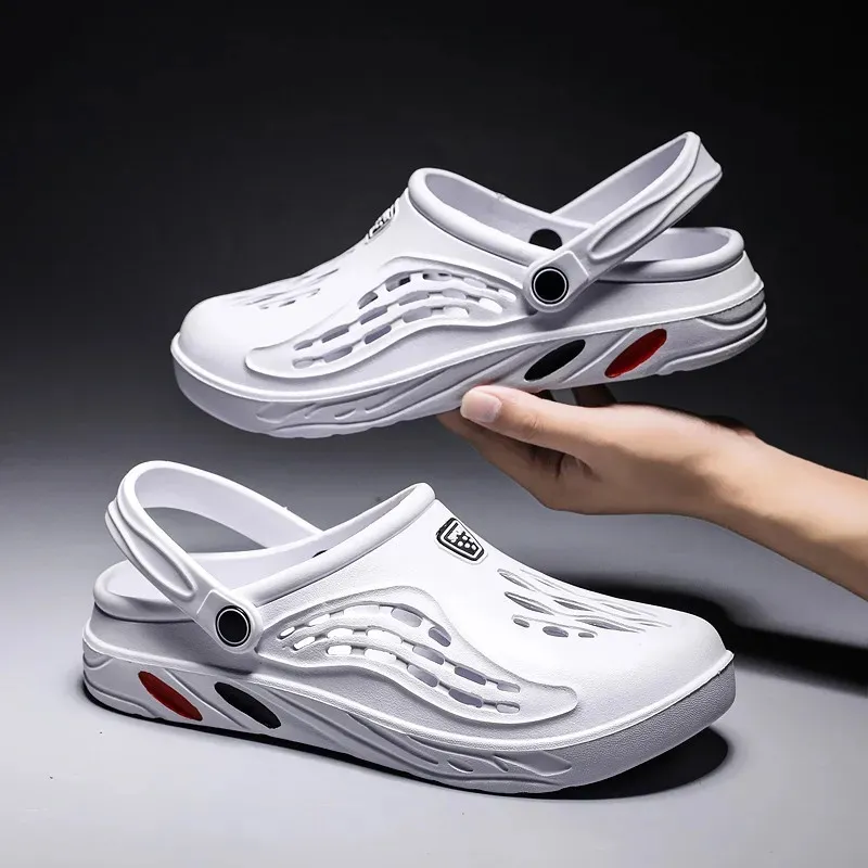 Large Size 36-49 New Men's Beach Shoes Men's Shoes With Large Holes Slippers Casual Outdoor Summer Sandals Men's Shoes