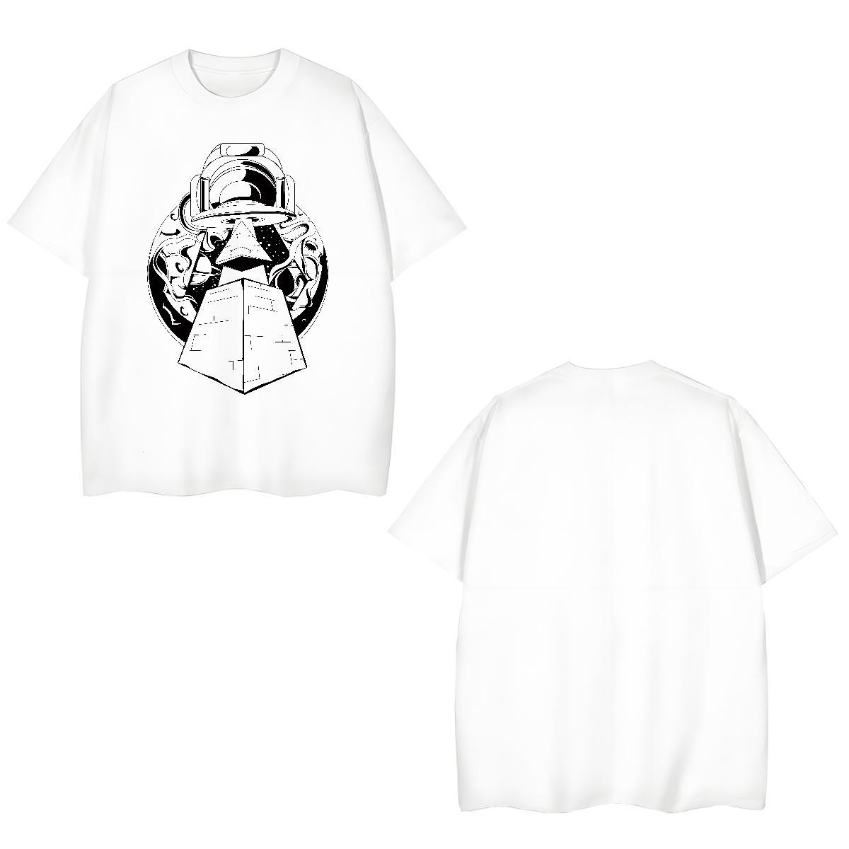 Fashion Casual T-Shirts for Women Crew Neck Breathable 230g 100% Cotton Couples T Shirts Anime Print ET Casual Sport Free Shipping Clothings