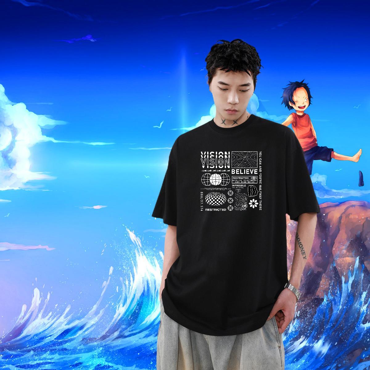 2024 Designer Sports Casual Mens Tshirts letter Breathable Short Sleeve 230g 100% Cotton T-Shirts for Men Comfortable Anime Tees Shirts