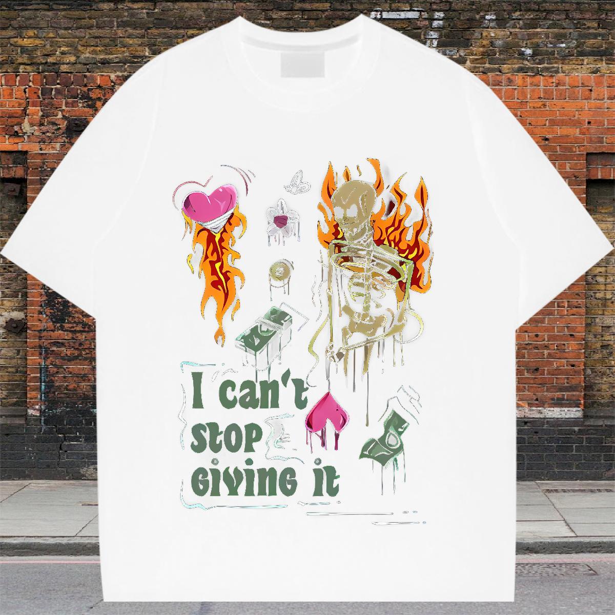 2024 Woman T Shirts 230g 100% Cotton Breathable Crew Neck Street money Woman Tshirt Soft Plus Size Custom Clothings
