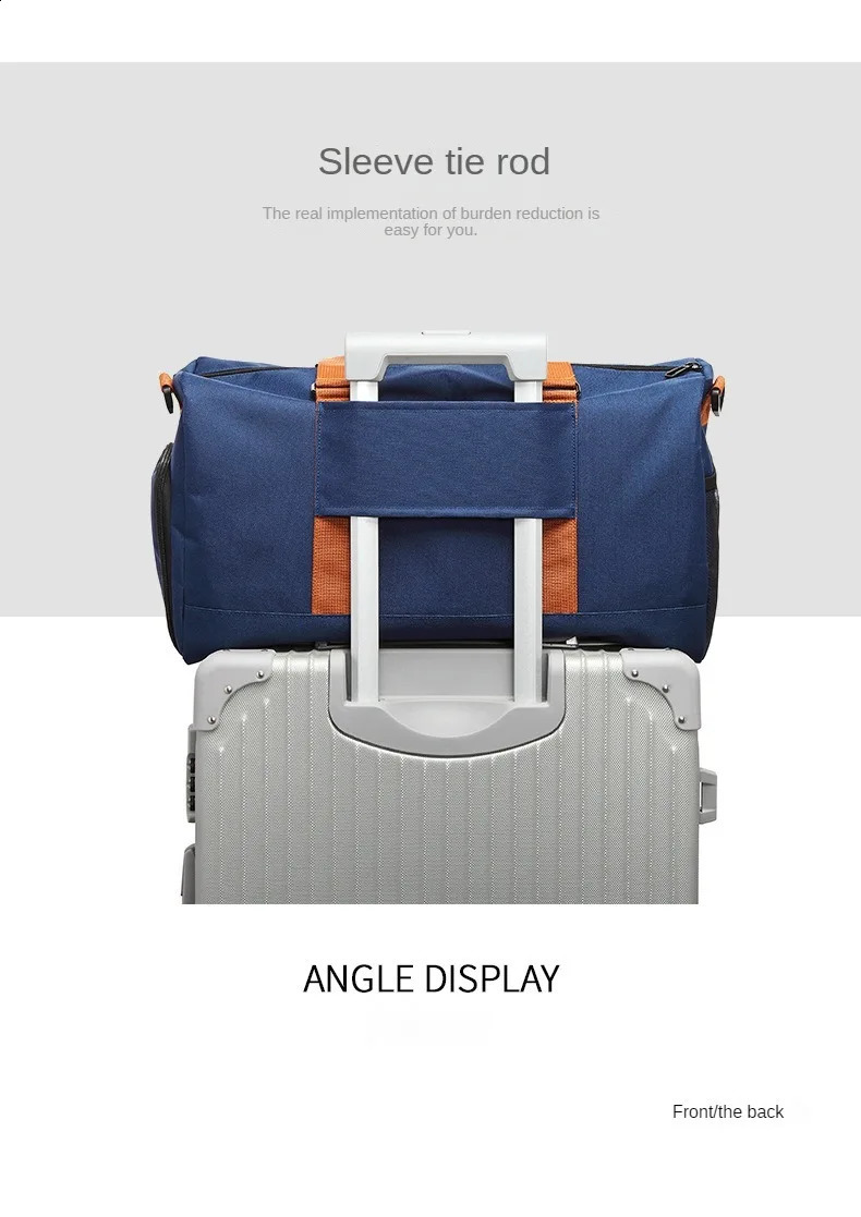 Fitness bag dry wet separation bag handheld fashionable and comfortable travel bag 240821