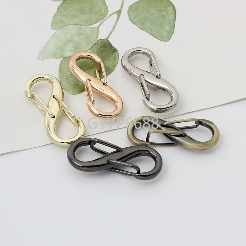 10-30-100 pieces of 5-color 37 * 15mm S-shaped double headed snap hooks suitable for adjusting fastening accessories for womens leather bags 240821