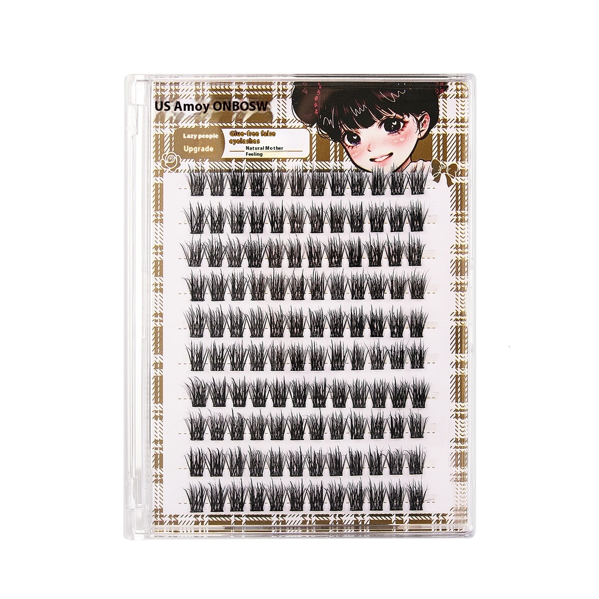 Glue-Free Jonbos Biomimetic Mink Eyelashes - Large Capacity Single Cluster for Enhanced Volumetric Effect