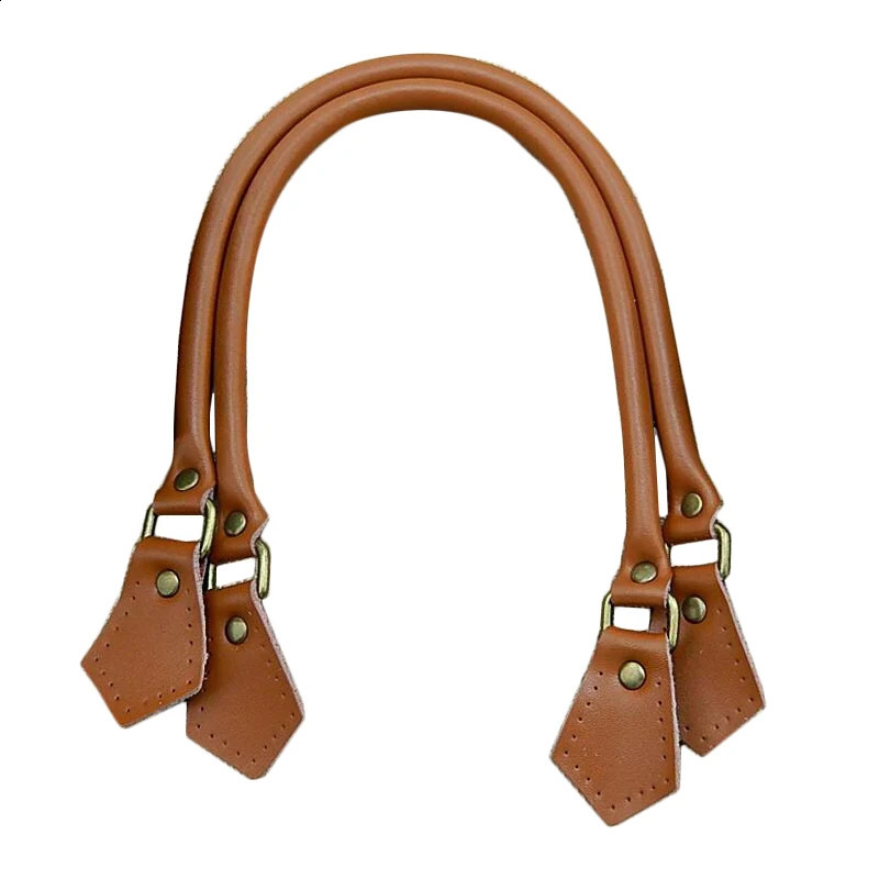2Pcs 60cm High Quality Bag Rope Strap Real Cow Leather Bag Handles for DIY Bag Parts Genuine Leather Bag Handle Accessories 240821