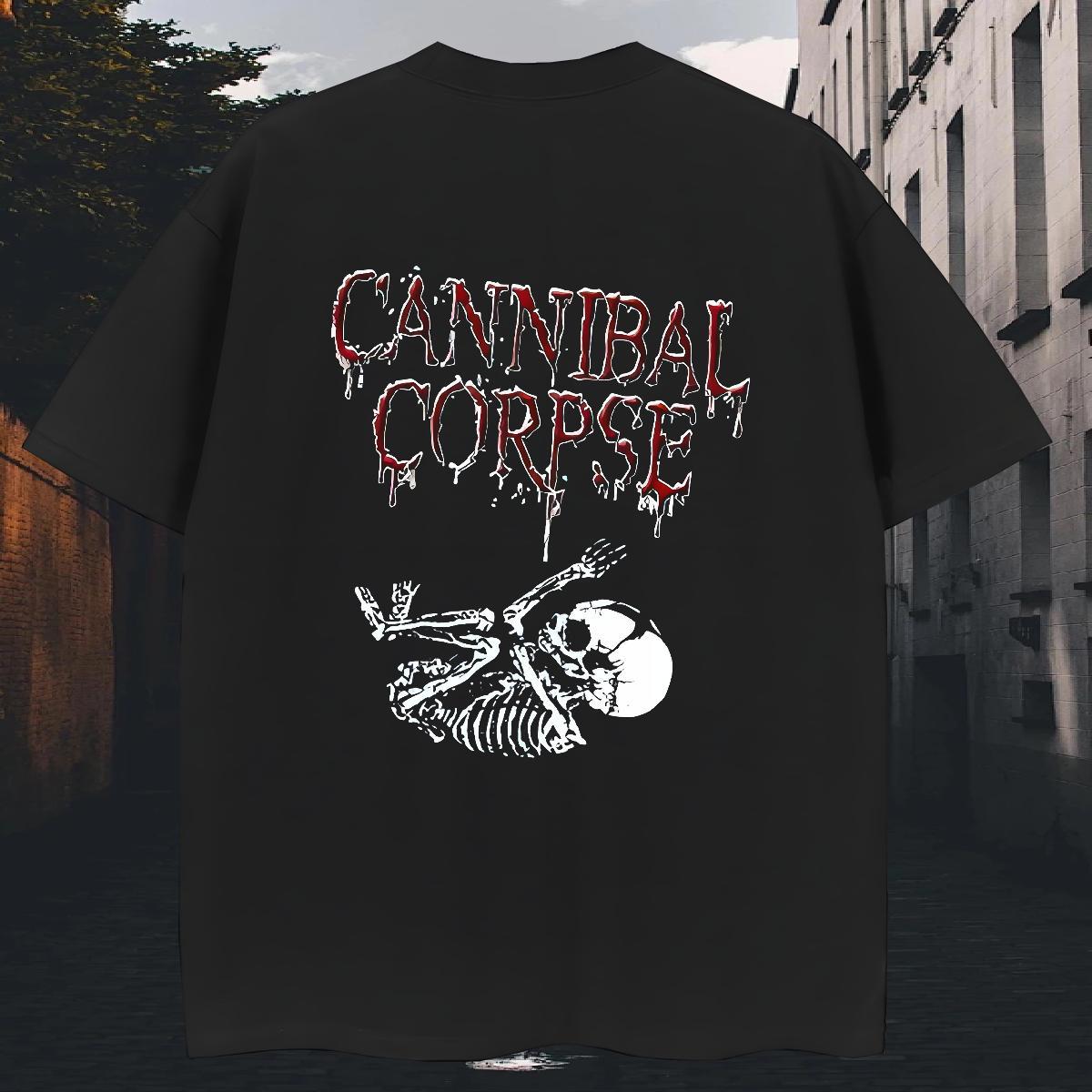 Loose Fit Tshirt for Man Woman Outdoor 230g Pure Cotton Black Oversized Breathable Soft skull T shirt DIY Polos