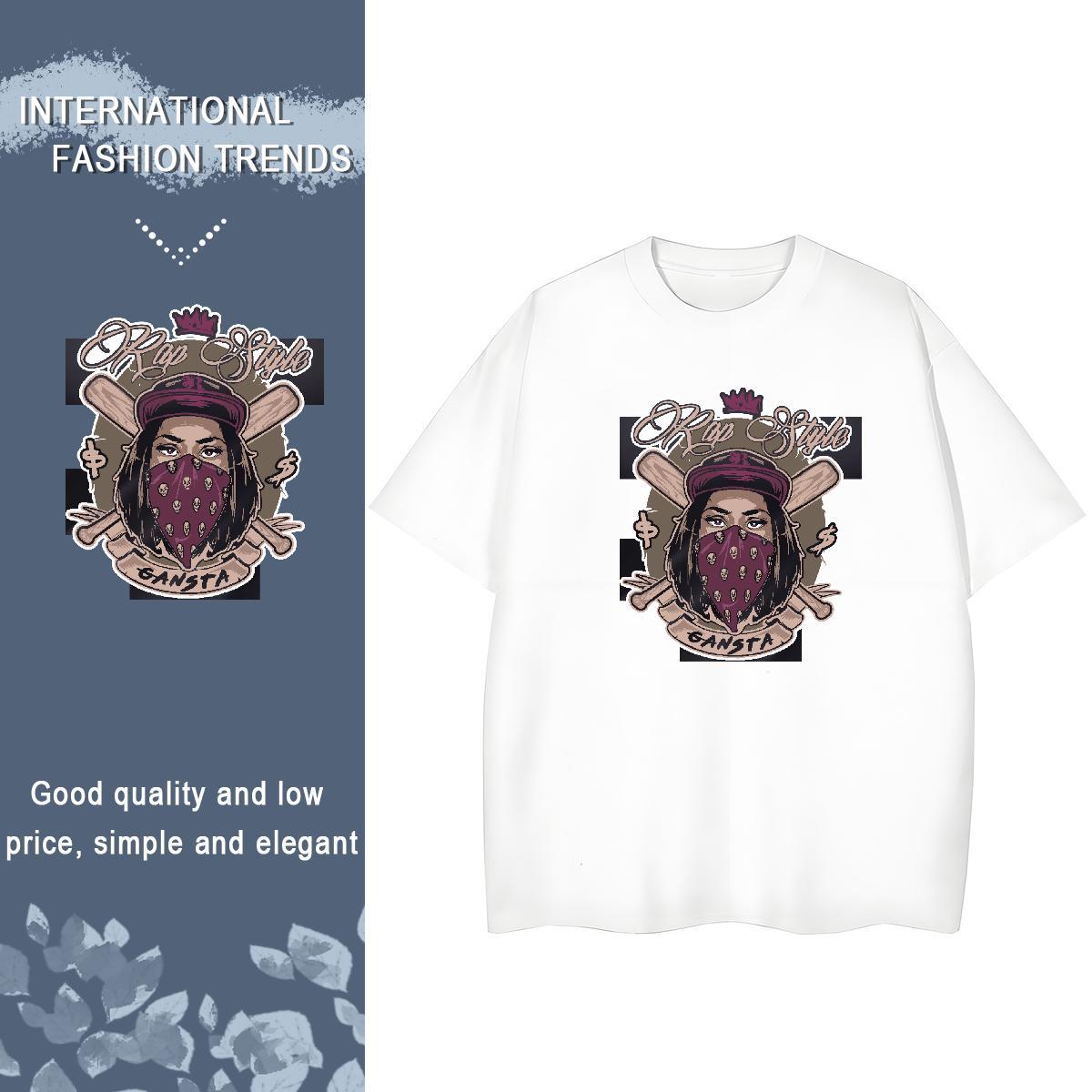 Custom T shirt Breathable 100% Cotton 230g Couples T Shirts Custom Print Oversized ET Casual Soft Clothes