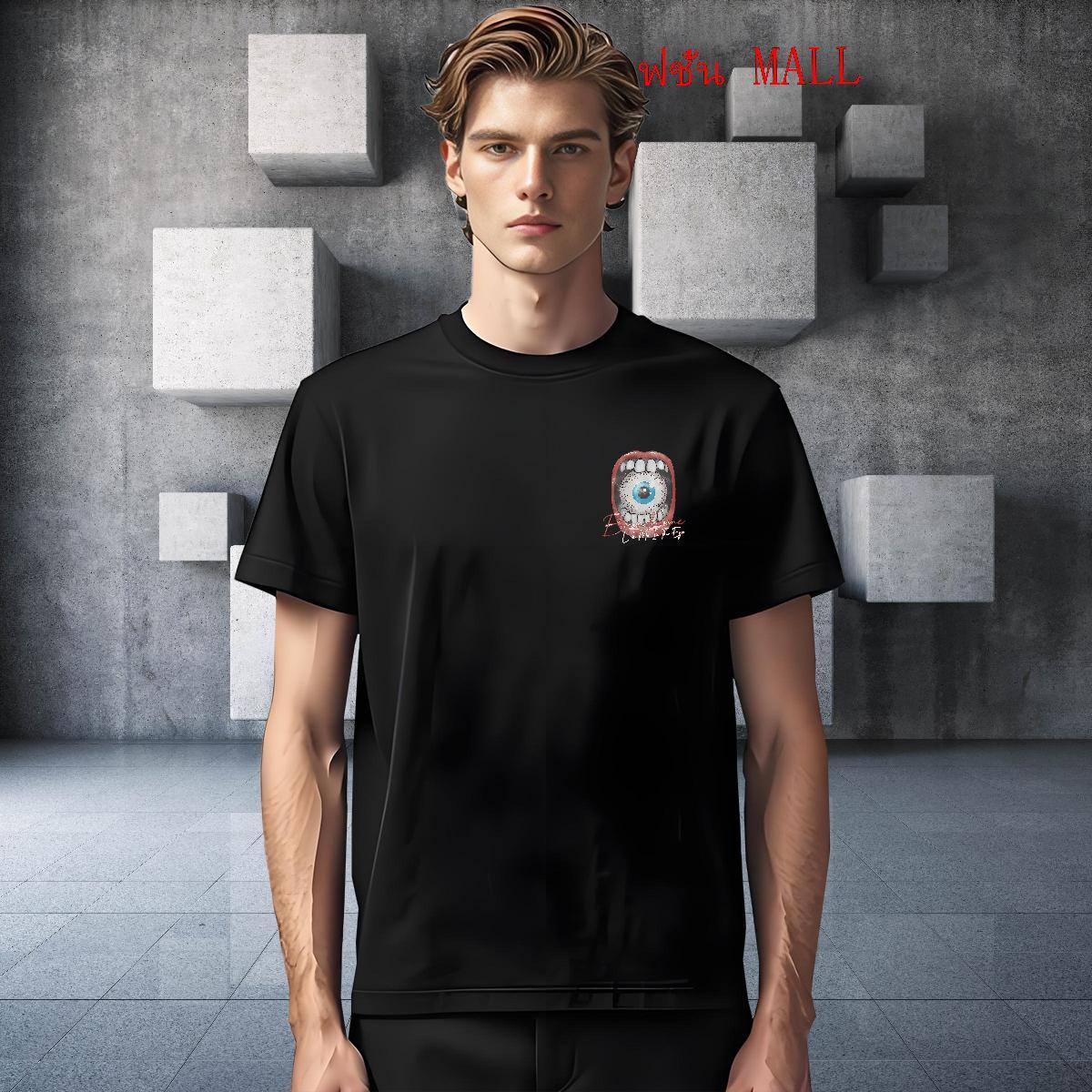 Loose eyeball T shirt Outdoor Tshirts 230g Pure Cotton Classic Casual Crew Neck Breathable Cartoon Printing L-4XL Tees