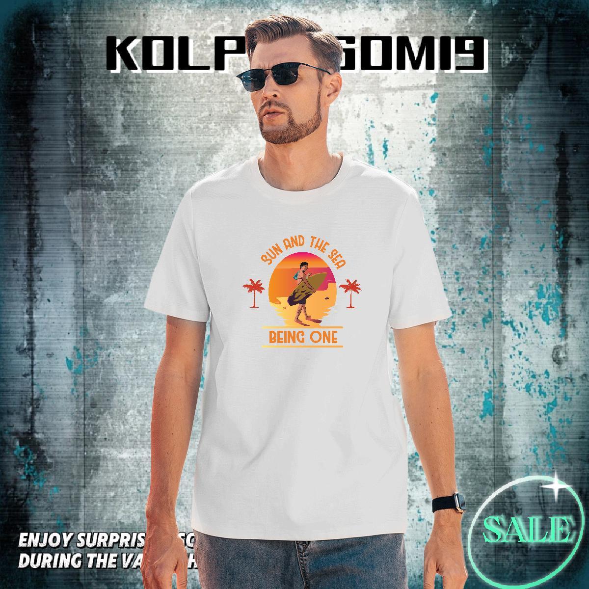 Cool Design Couples T Shirts Casual Beach 230g Cotton DIY Logo Oversized Breathable Crew Neck beach T Shirt For Man Brand Wear