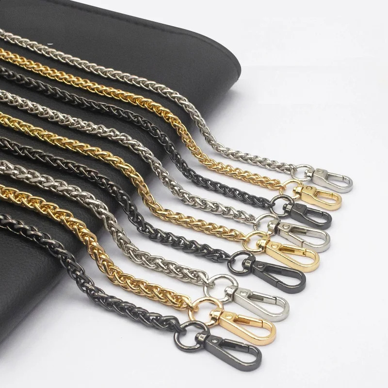 316L stainless steel solid metal keel chain bag chain bandage accessory handle IP plated gold and silver black Kpop DIY 240821
