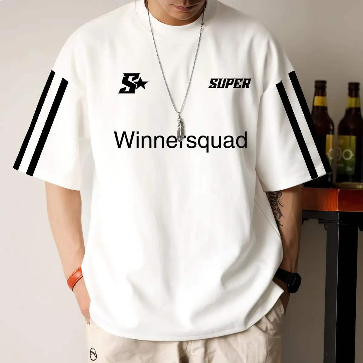 Large mens Tshirt Korean digital jersey short sleeved shirt 3D printed Oneck loose hiphop streetwear 240822