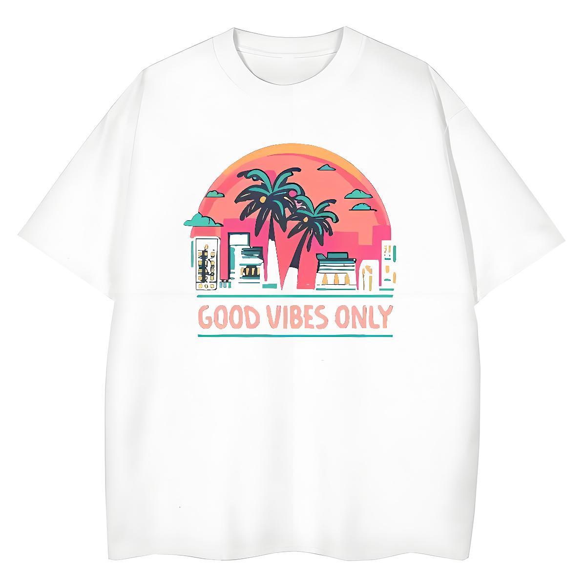 Fashion Casual T shirt O Neck Short Sleeves 100% Cotton 230g Womens Tshirts DIY Printed letter Casual Beach Brand Tops