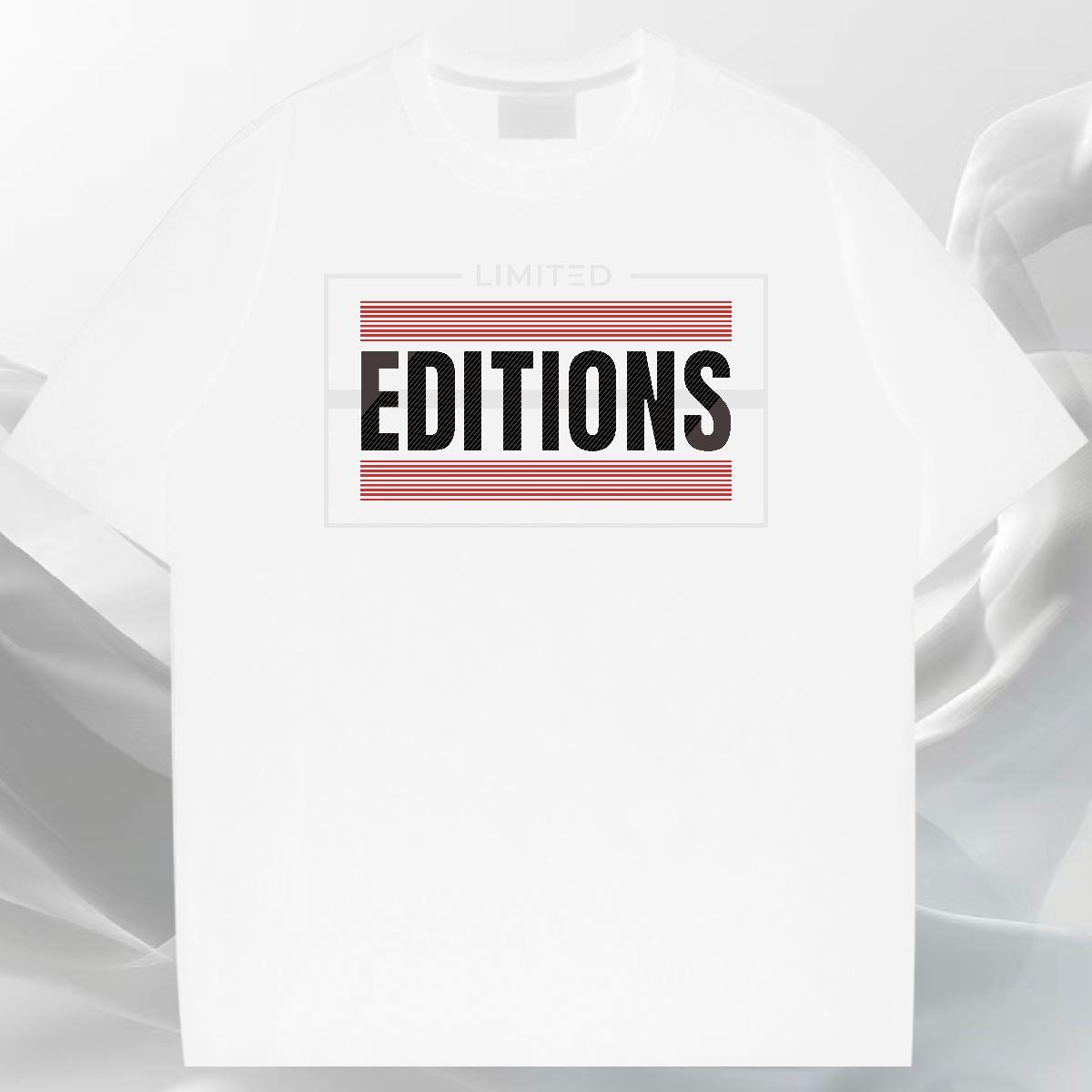 Loose Men Tees Summer Casual 100% Cotton 230g DIY Anime Breathable Short Sleeve editions T-Shirts for Men 2024 Summer Tees Shirts