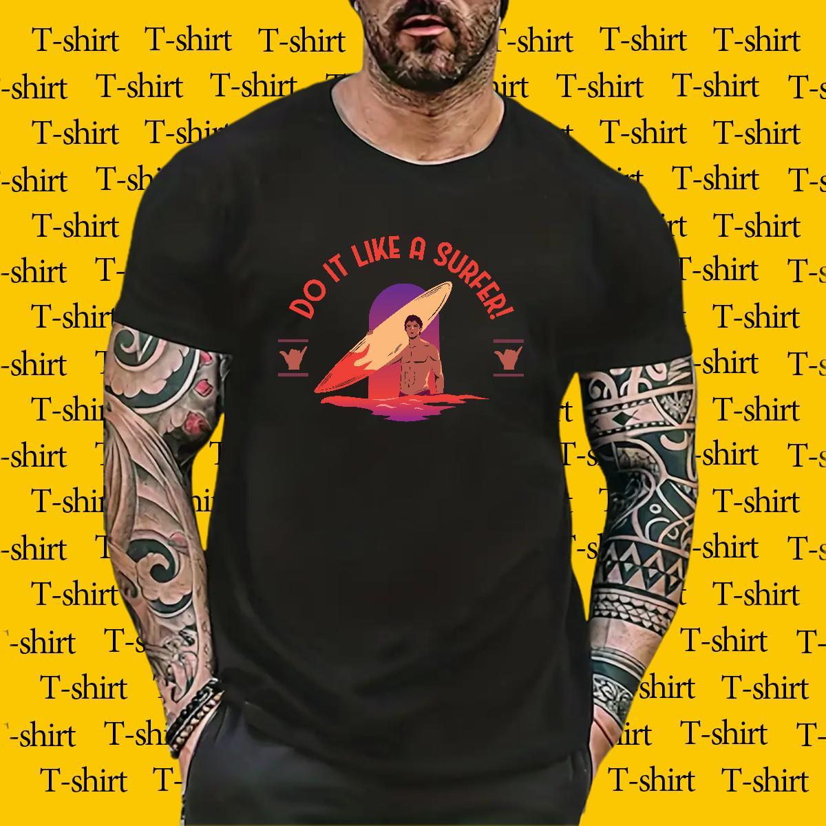 High Quality Men Tees Casual Beach 230g 100% Cotton Floral Print Crew Neck Breathable muscle men T Shirts Men Designer Wear