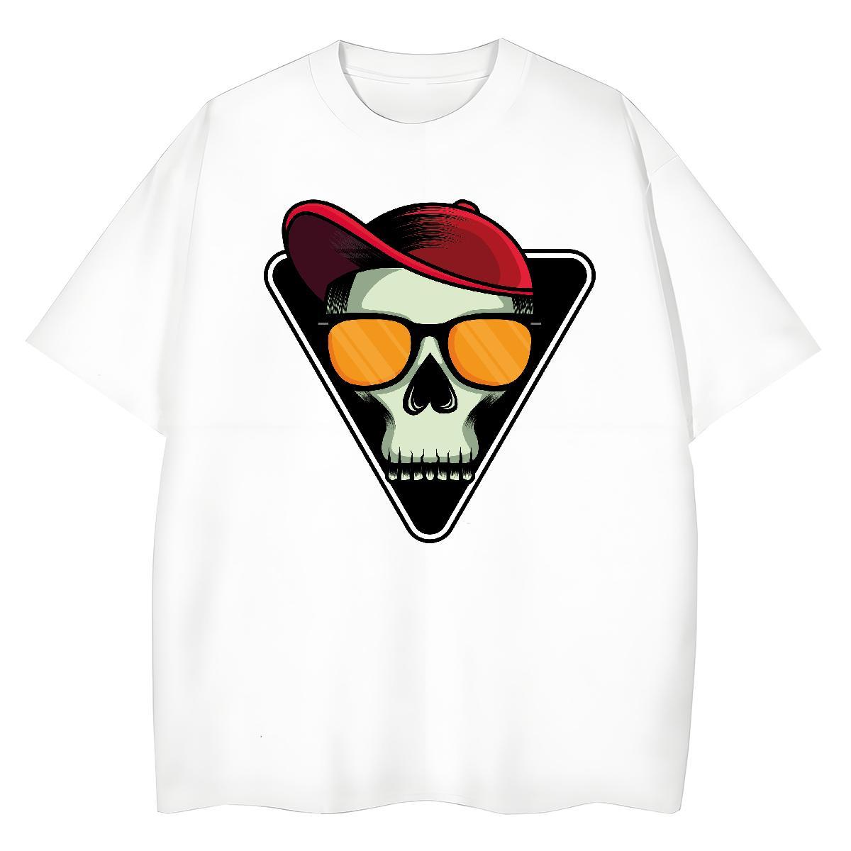 Classic Woman T Shirts 230g Cotton Breathable Crew Neck Home Outdoor skull Unisex Tshirts Comfortable Customized Polos