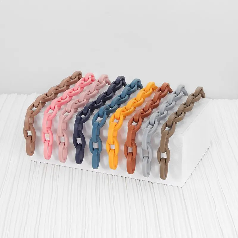 1Piece Fashion 39cm Acrylic Color Chains Women Purse Bags Straps Crossbody Messenger Shoulder Handbags Handles Parts Accessorie 240821