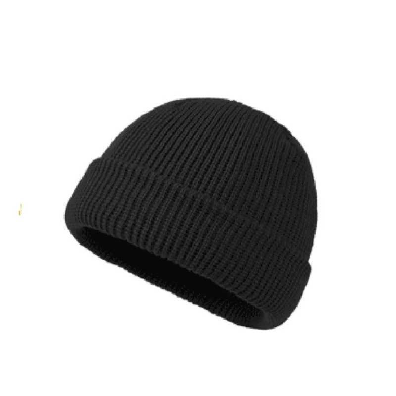 Mens and womens knitted hats wool fashionable simple and warm skull head solid color autumn pea hat fashionable style W240827