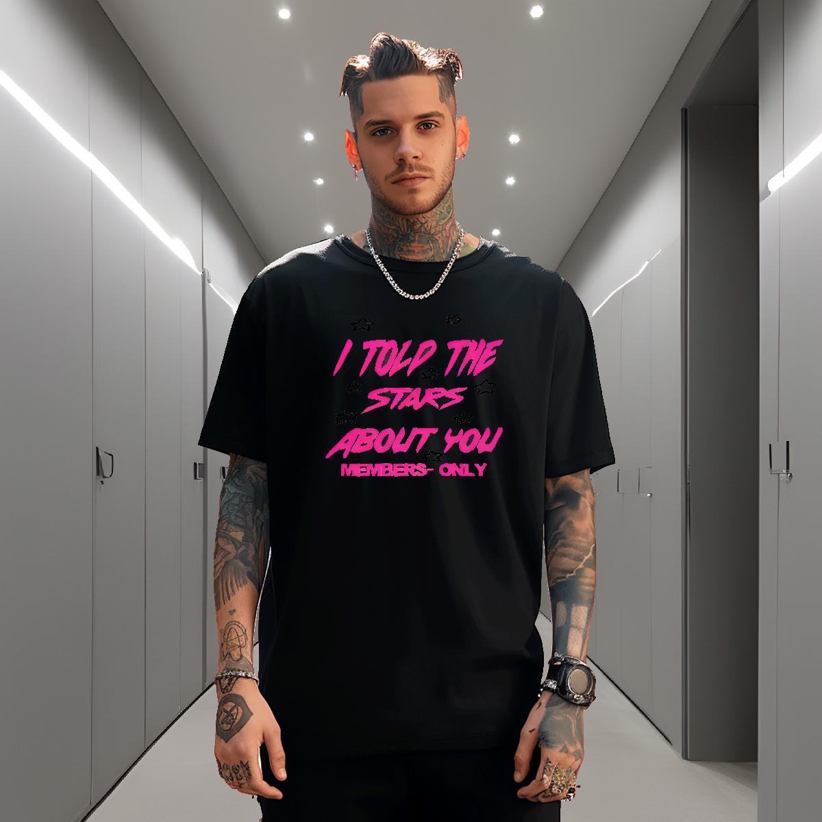 2024 New Beach Men Tees letter O Neck Short Sleeves 230g Cotton T-Shirts Classic Custom Anime Tshirts