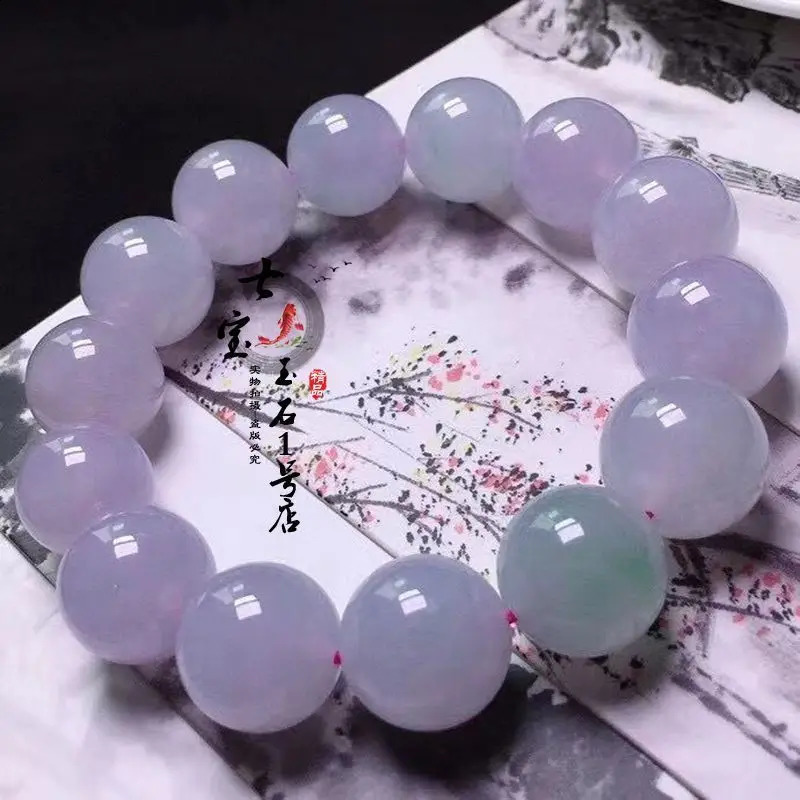 Purple Jade Bracelet Women Fine Jewelry Genuine Natural Myanmar Jadeite High Ice Grade A Burma Jades Bangle Bracelets Violets 240813
