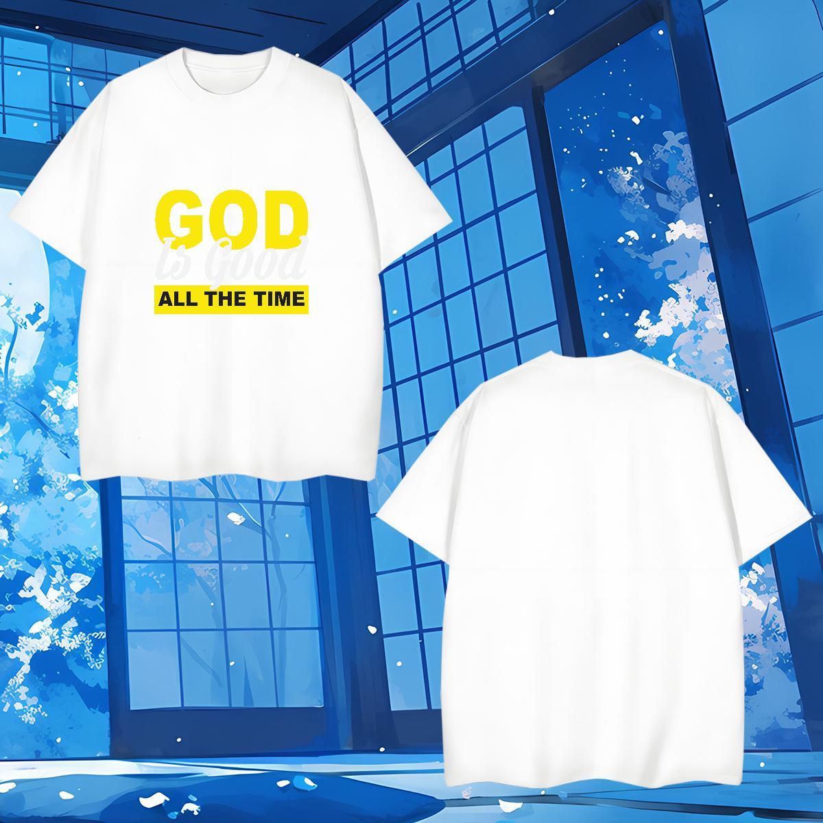 Wholesale god T shirt Street Casual Mens Tshirts 230g Pure Cotton Designer Breathable Short Sleeve Oversized 4XL Tops Tees
