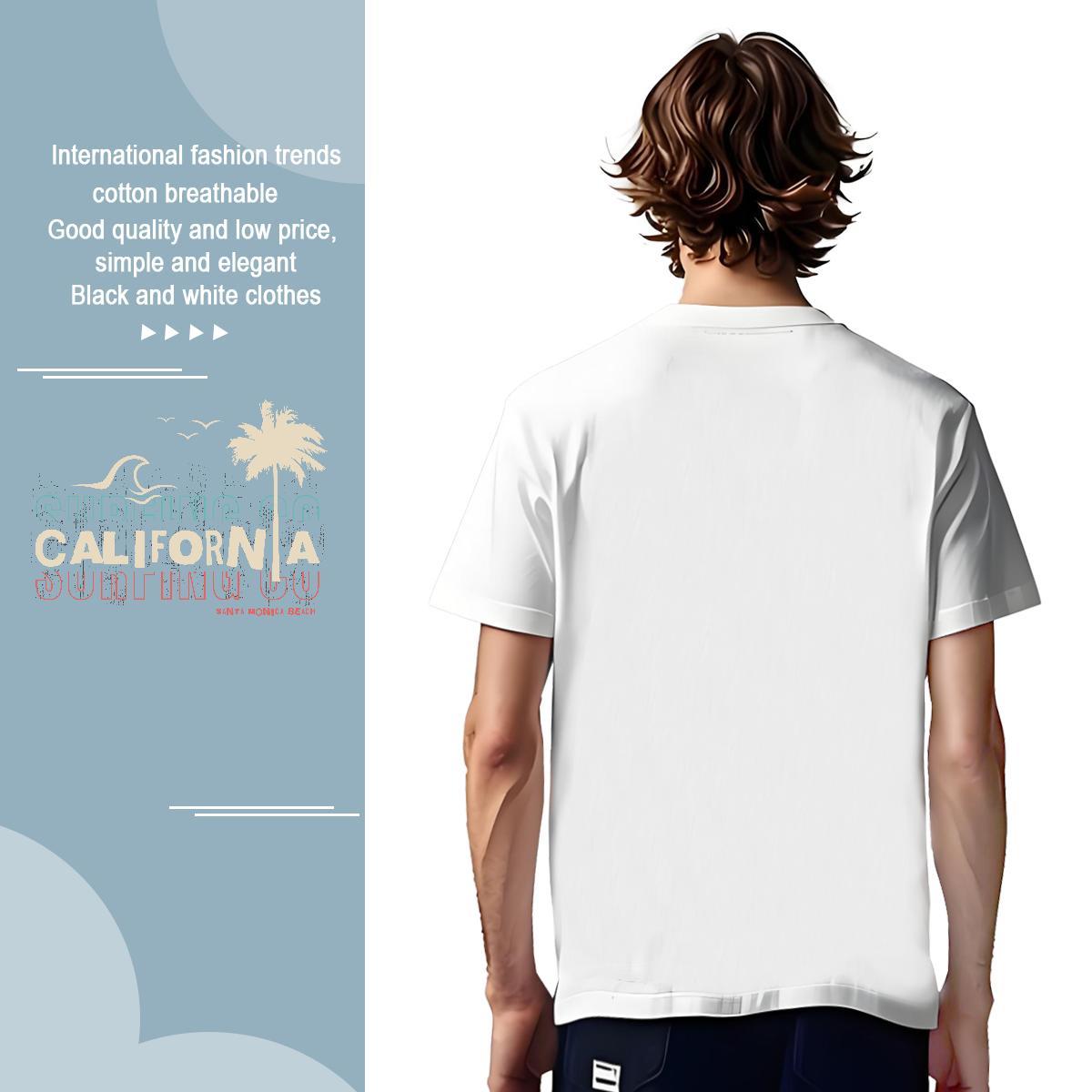 Cool Design letter T Shirt For Man Daily Wear Men Clothes T-Shirt 230g Pure Cotton New Designer O-Neck Short Sleeve Customized Tees Shirts