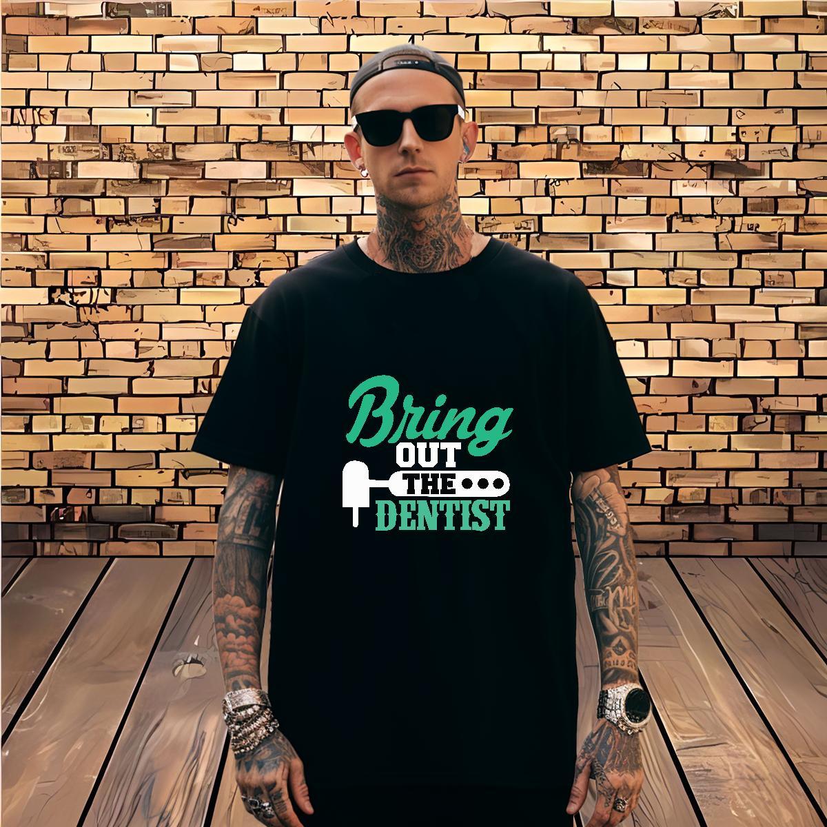 Free Shipping Denstist Man T Shirts Sport Couples T Shirts 230g Pure Cotton Fashion Design Breathable Crew Neck Customized Print Tees