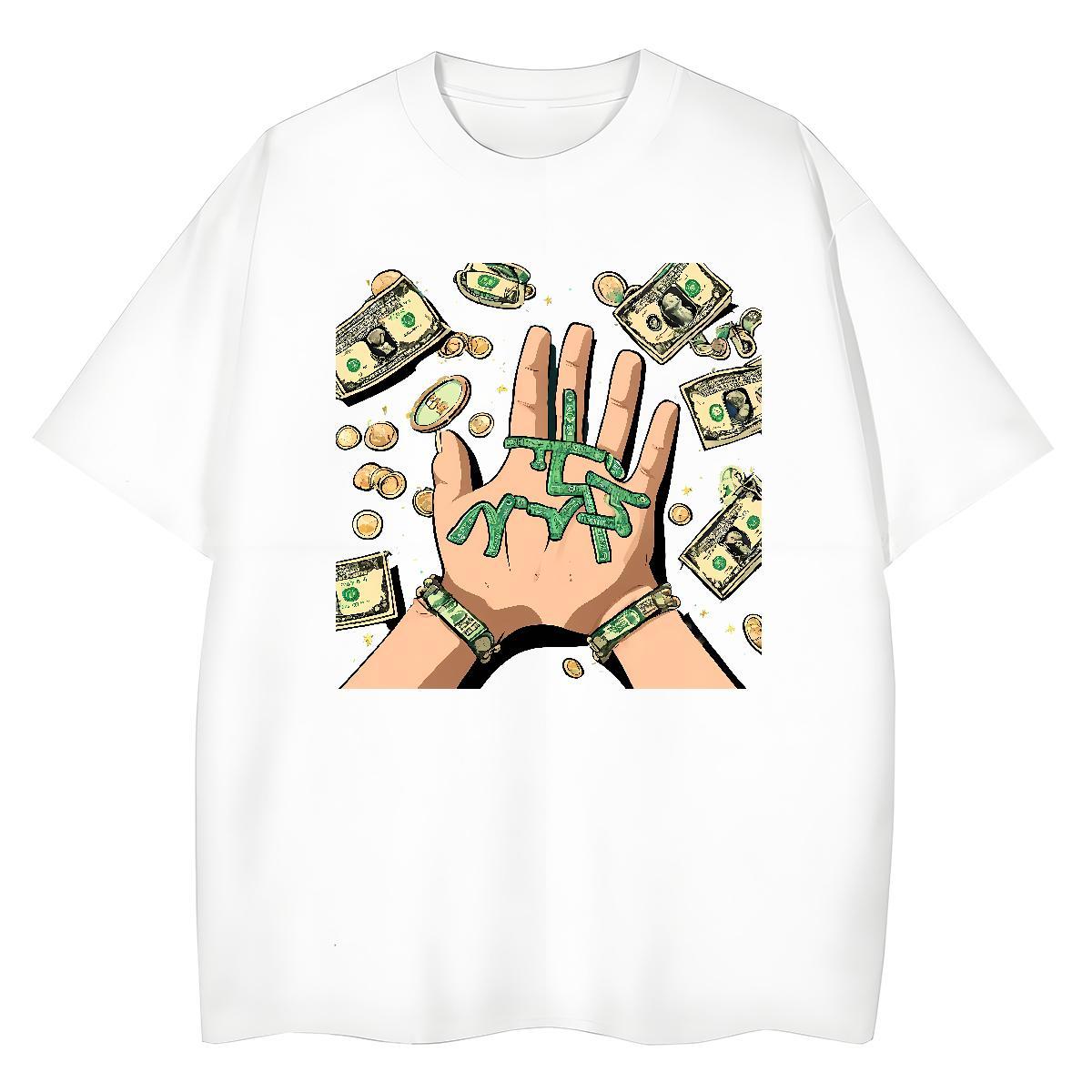 Fashion New Woman T Shirts 230g Cotton Breathable Short Sleeve Sports Casual money Woman Tshirt 5A Customized Print Tops Tees
