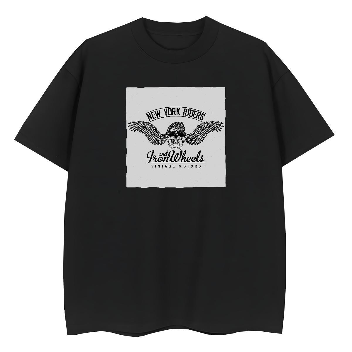 2024 DIY T-Shirts 230g Pure Cotton Crew Neck Spring Summer skull Women Tees Designer Custom Printed Wear