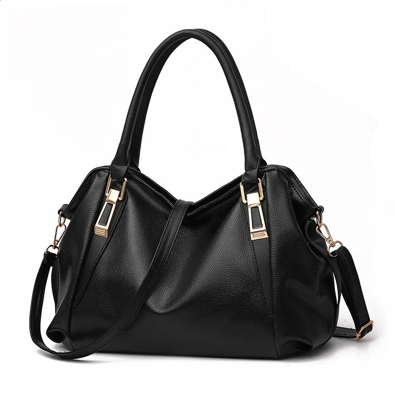 Casual Fashion Womens Shoulder Bag Solid Color Soft Large Capacity Horizontal Handbag 240826
