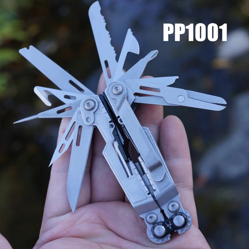 PP1001 Folding Multifunctional Combination Tool Pliers EDC Outdoor Equipment Small Tools 240820