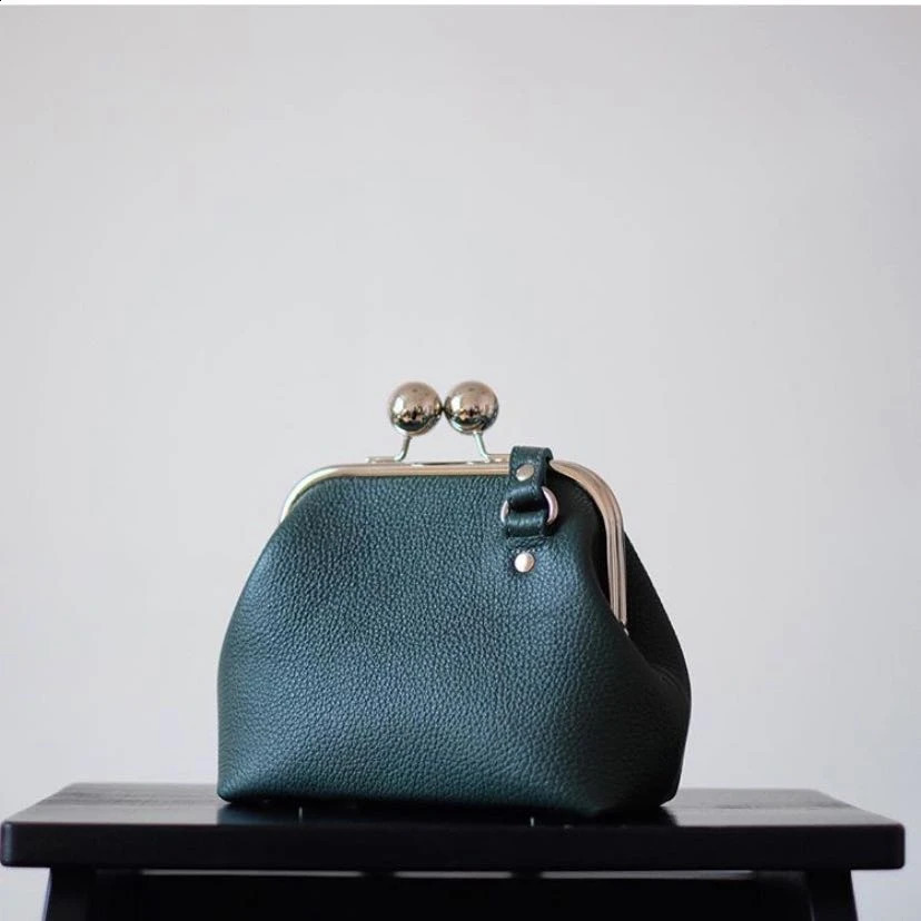 22cm Retro Ball Buckle DIY Handbag Accessories Kissing Lock Wallet Frame Handbag Bag Frame Supplier Bronze 240821