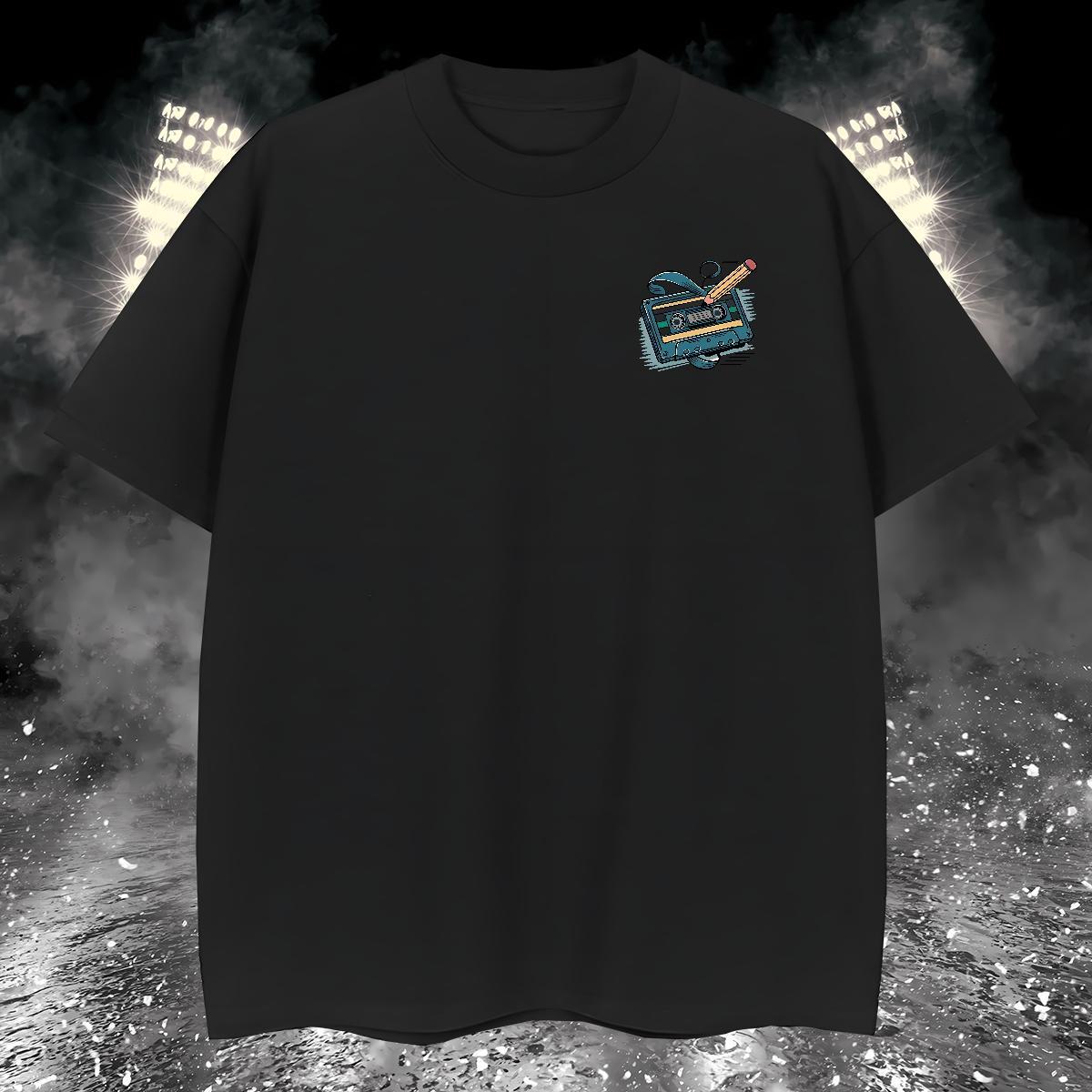 Cool radio Mens T Shirts Casual Daily Wear Mens Tshirts 230g 100% Cotton Stylist Short Sleeve O-Neck Plus Size Custom Tops Tees