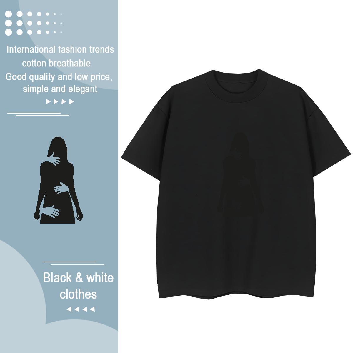 High quality Unisex Tshirts 100% Cotton 230g icon Home Outdoor Women T Shirts Breathable Soft Custom Printed Wear