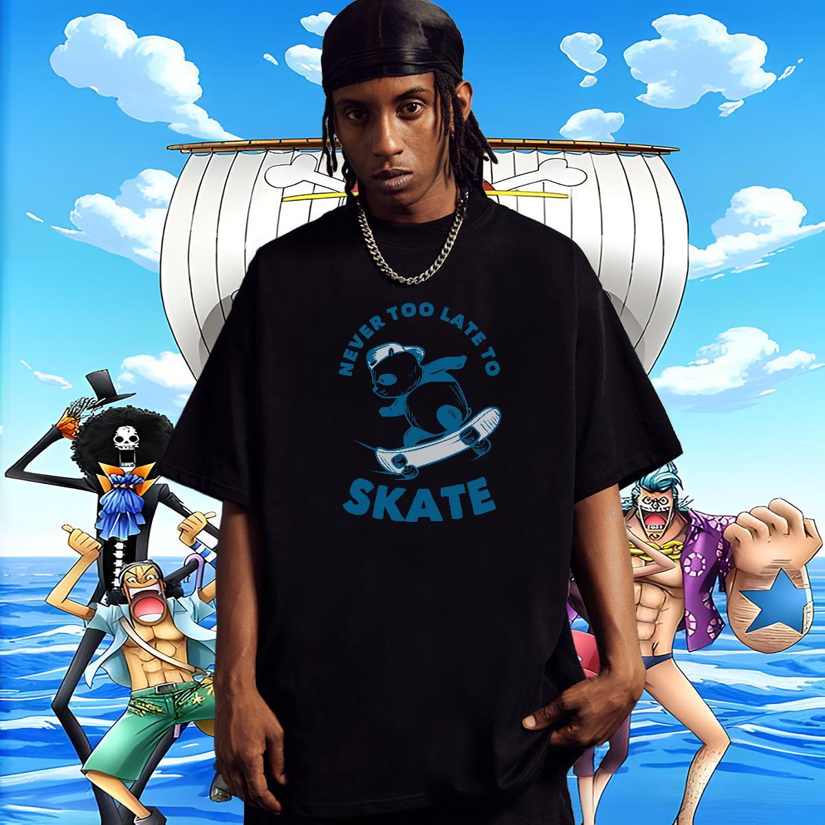 Free Shipping Couples T Shirts Beach 230g Cotton Custom Anime Breathable Short Sleeve letter T shirt Fashion Tops Shirt