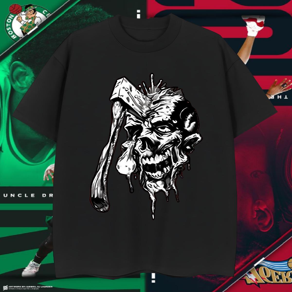 Designer Fashion Tshirts 230g Cotton Street wear Hip Hop skull Pure Cotton Mens T Shirts High Quality Anime Print Wear